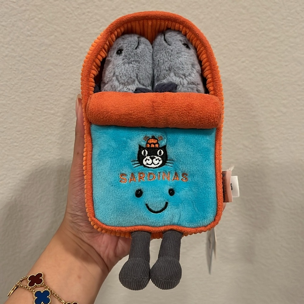 Jellycat Amuseables Sardine Tin Plush